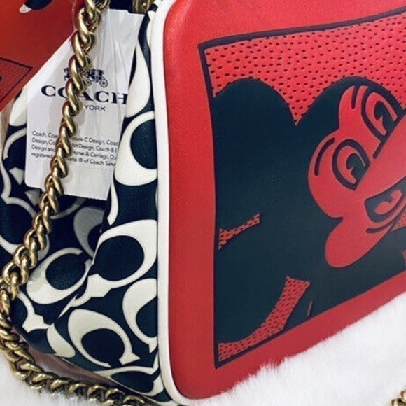 COACH Limited Edition w DISNEY 50TH ANNIVERSARY Mickey Mouse Leather…NWT - Picture 9 of 12